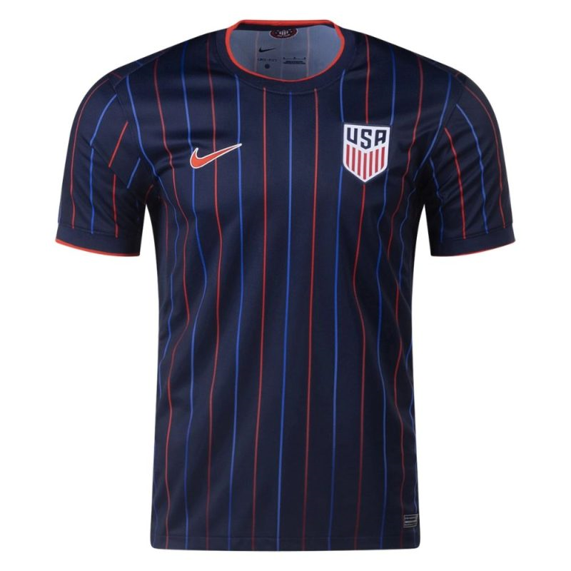 Maglia Trasferta Kit Completo USA 2025-2026 – Blu con Dettagli Rossi e Bianchi